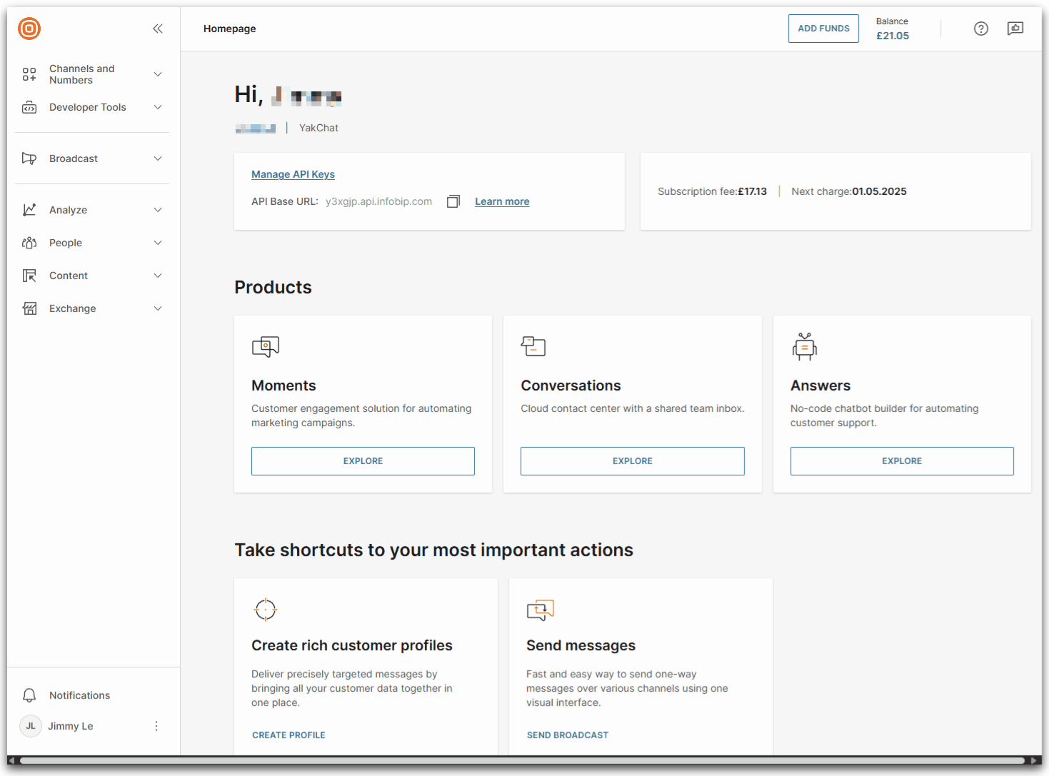Video clip 1 showing creating MMS subscription in infobip portal 