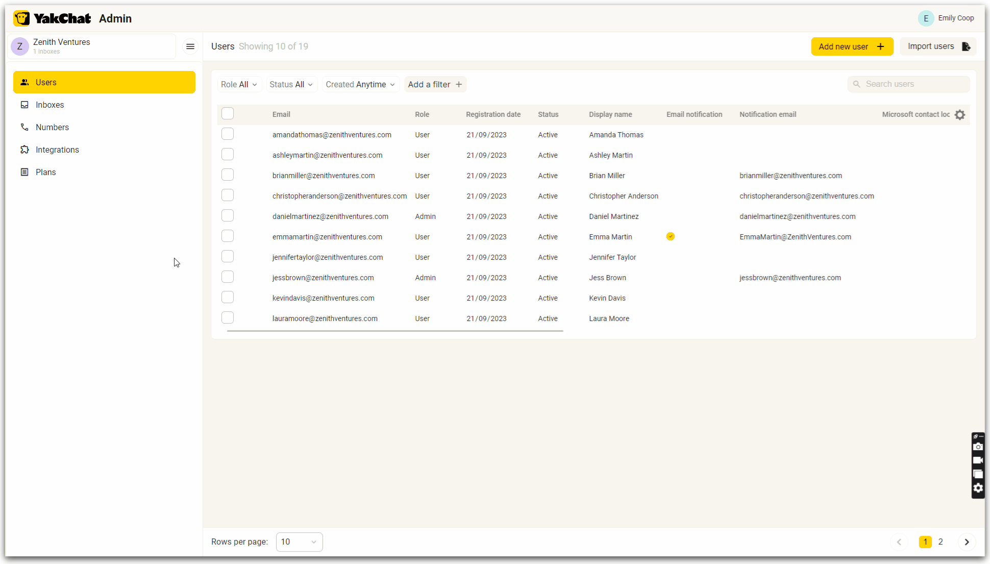 GIF to show how to delete multiple users